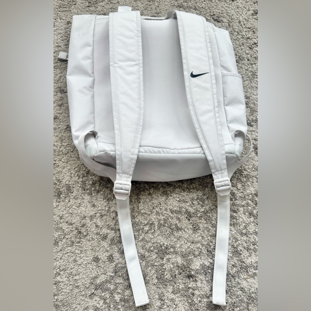 Nike Roll Top Backpack White Neon Just Do It Bag - Picture 7 of 11